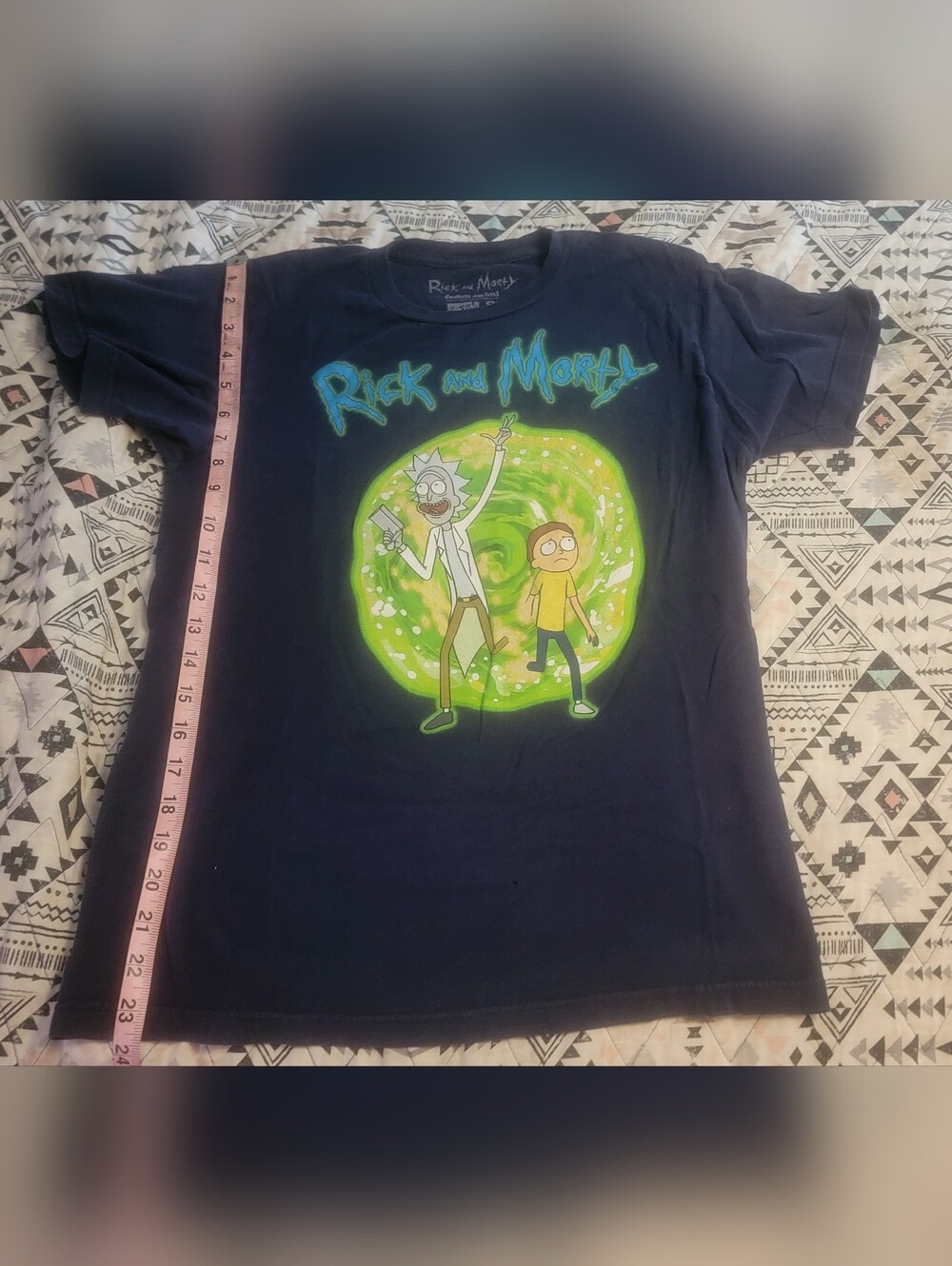 Rick And Morty Navy Graphic T-Shirt